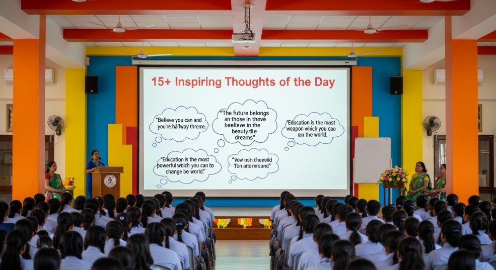 15+Inspiring Thoughts of the Day for School Assembly