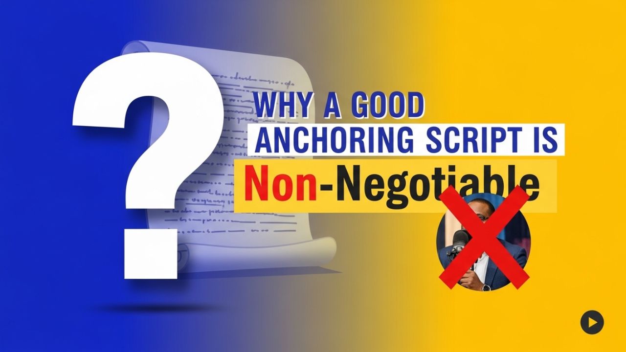 Why a Good Anchoring Script Is Non-Negotiable