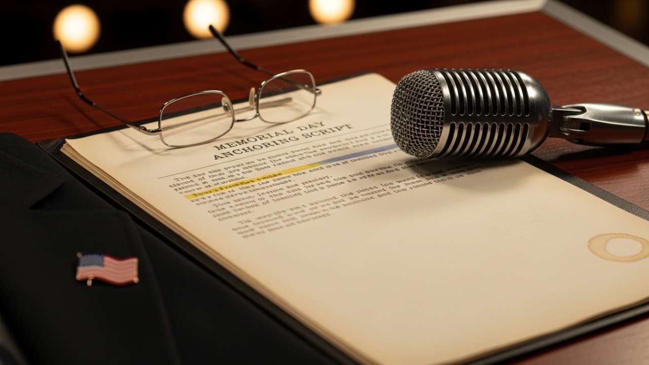 Memorial Day Anchoring Script in English