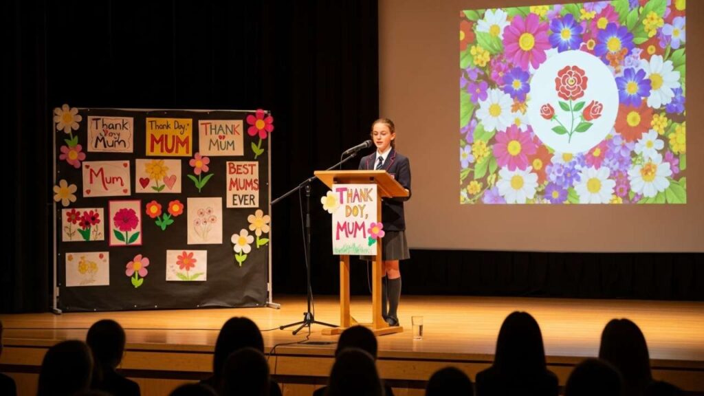 Mother's Day UK Anchoring Script in English for School Assembly