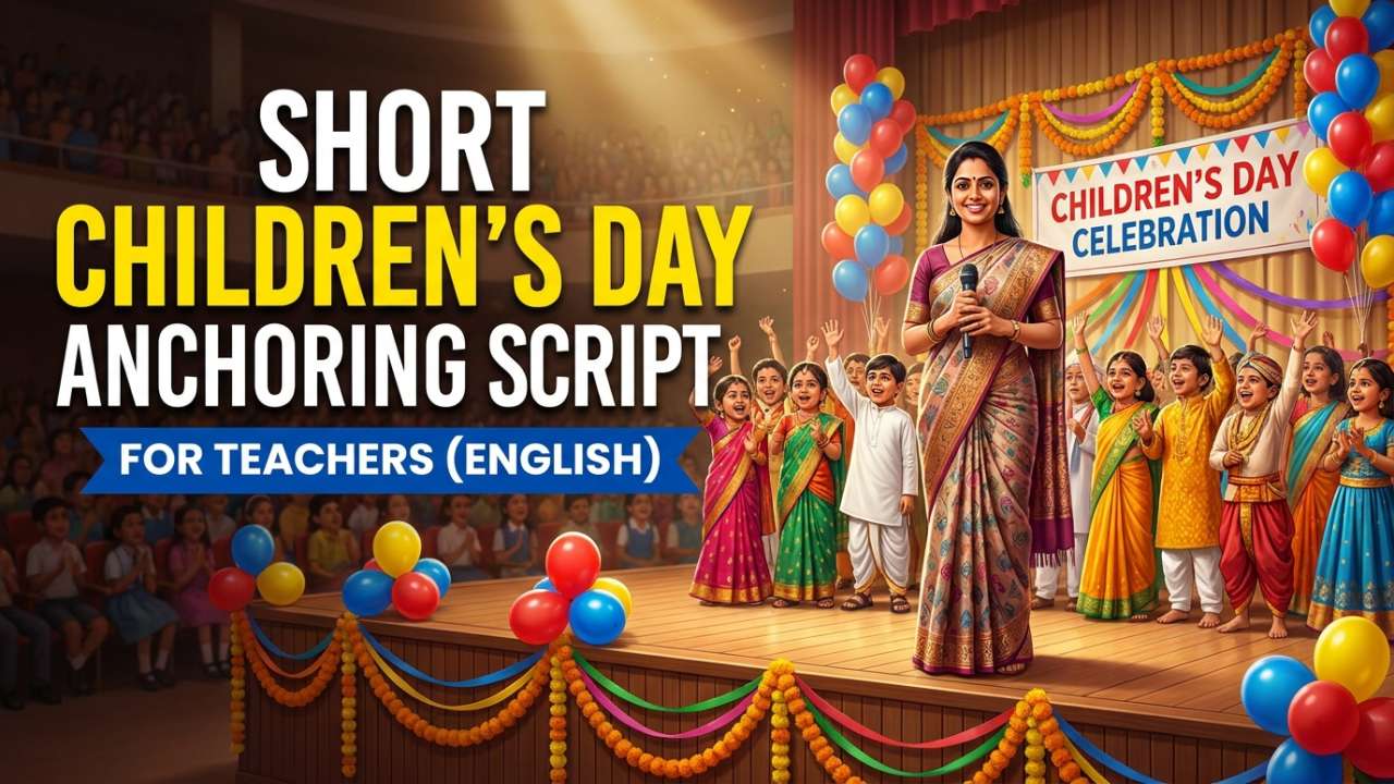 Short Children’s Day Anchoring Script in English for Teachers