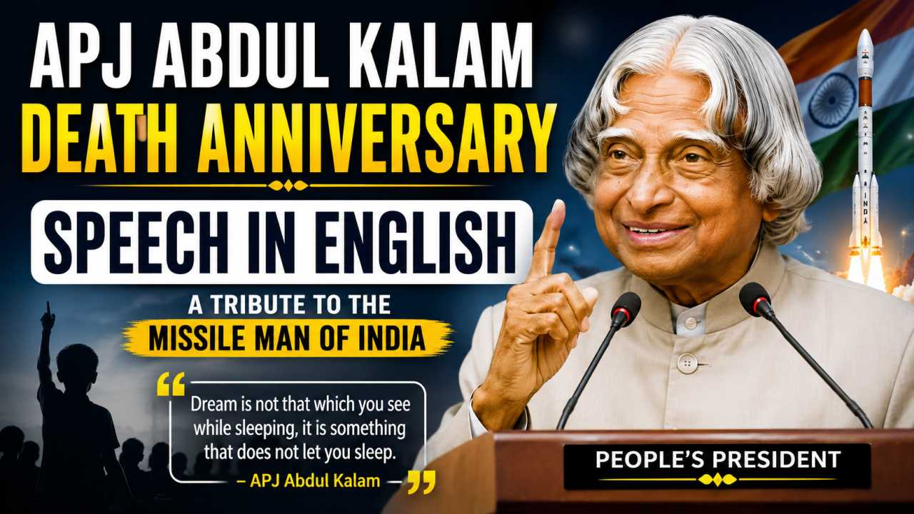 APJ Abdul Kalam Death Anniversary Speech in English