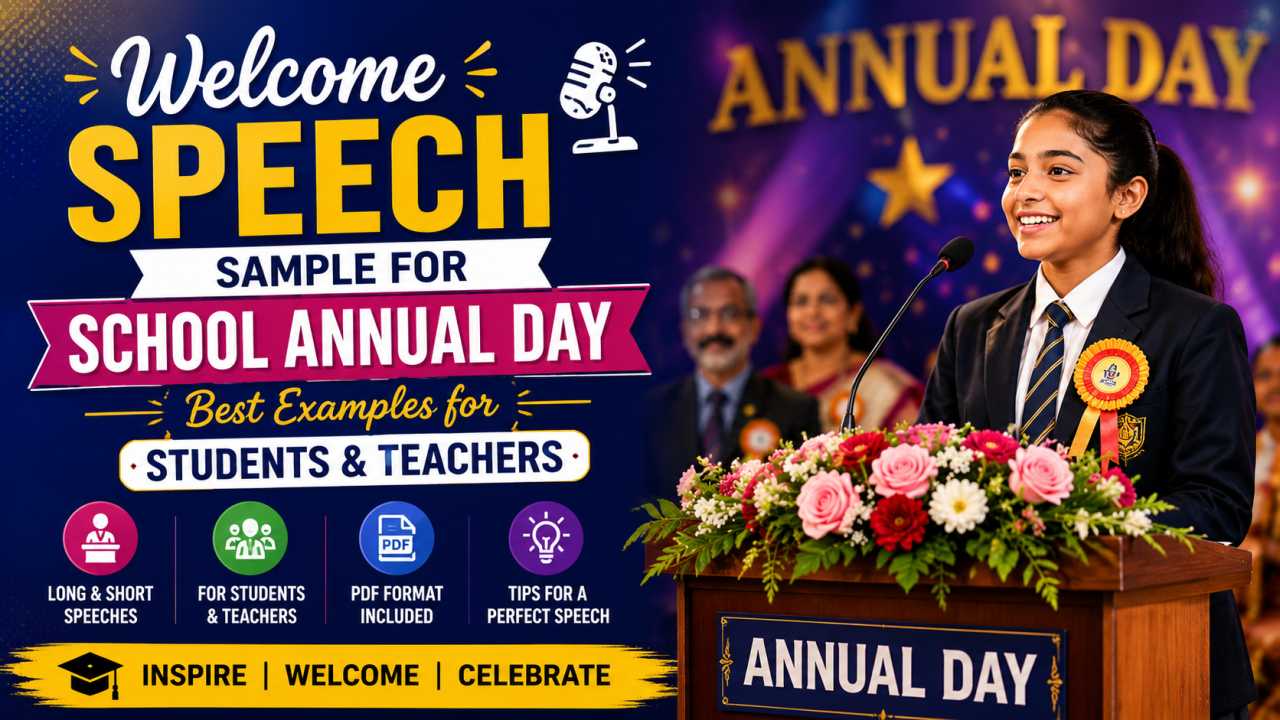 Welcome Speech Sample for School Annual Day